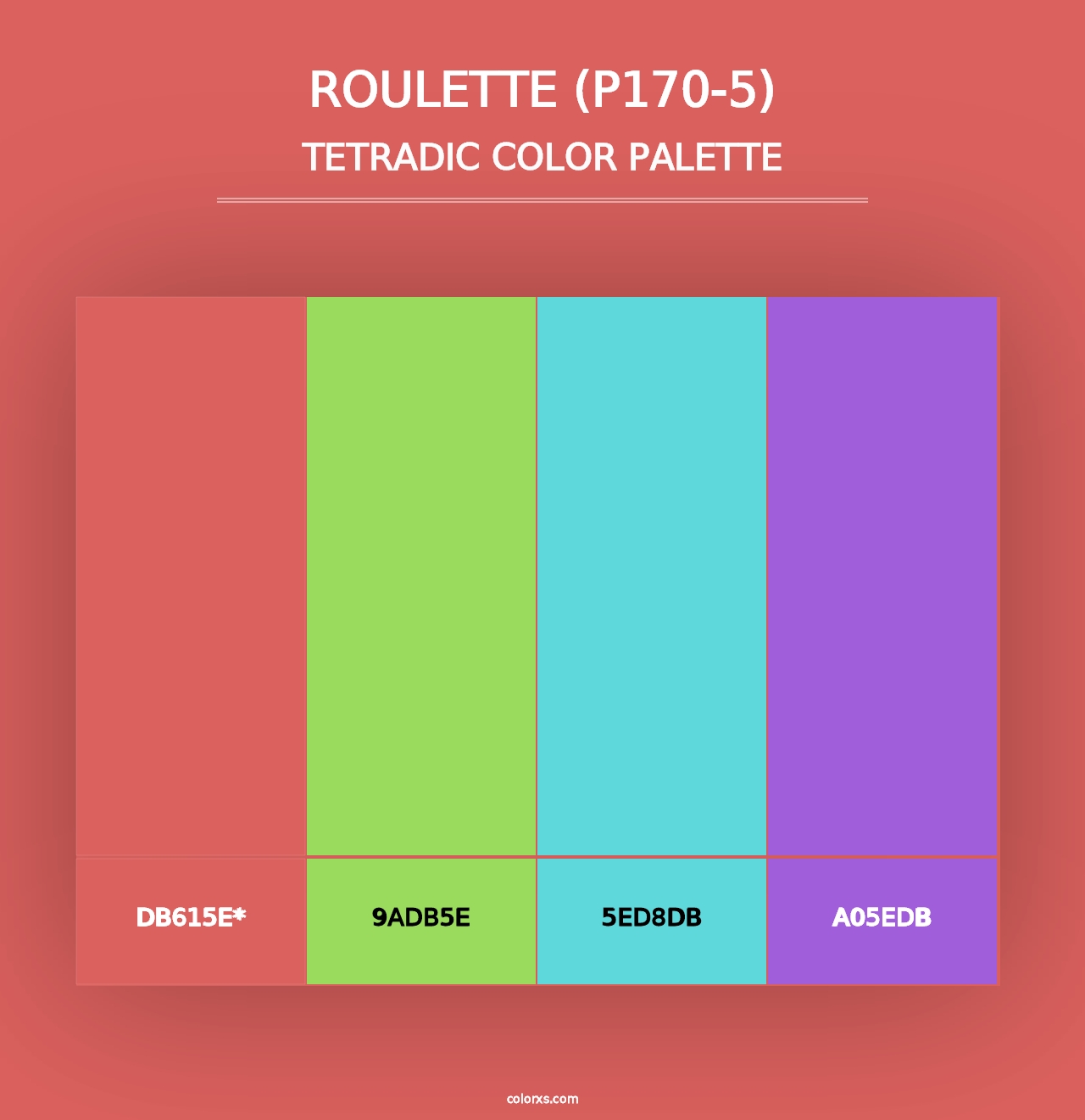 Roulette (P170-5) - Tetradic Color Palette