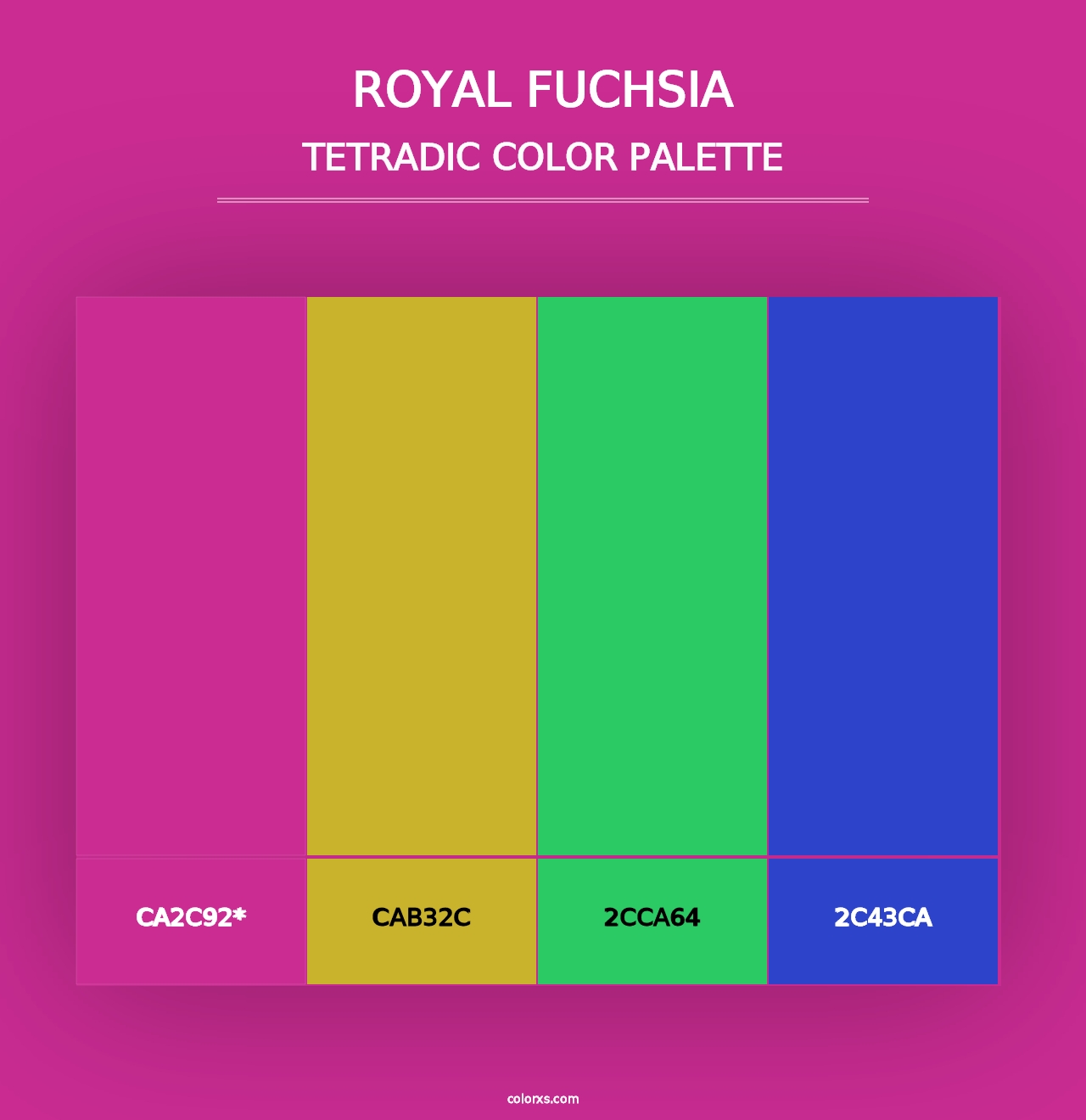 Royal Fuchsia - Tetradic Color Palette