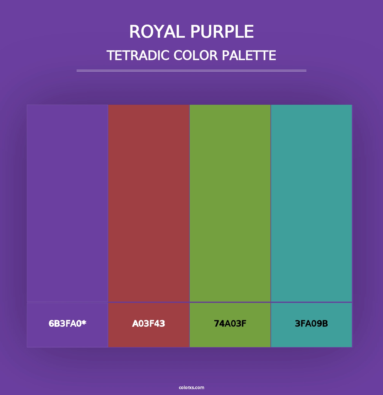 Royal purple - Tetradic Color Palette