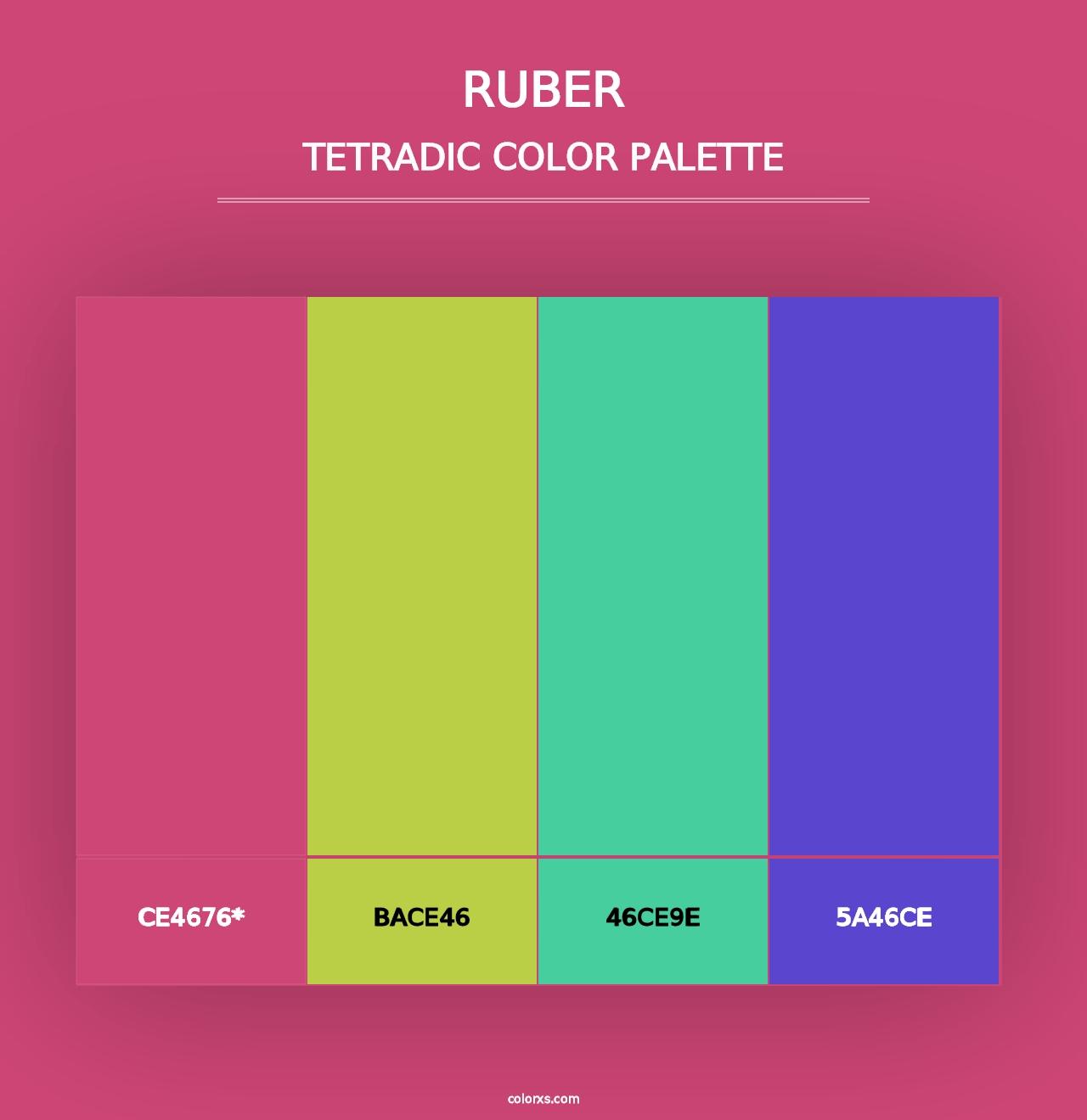 Ruber - Tetradic Color Palette