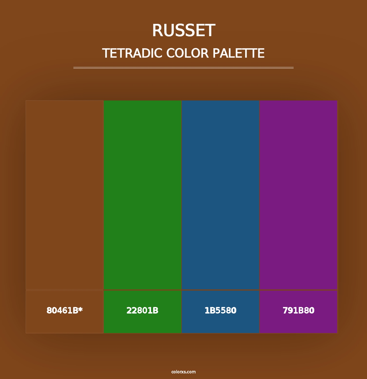 Russet - Tetradic Color Palette