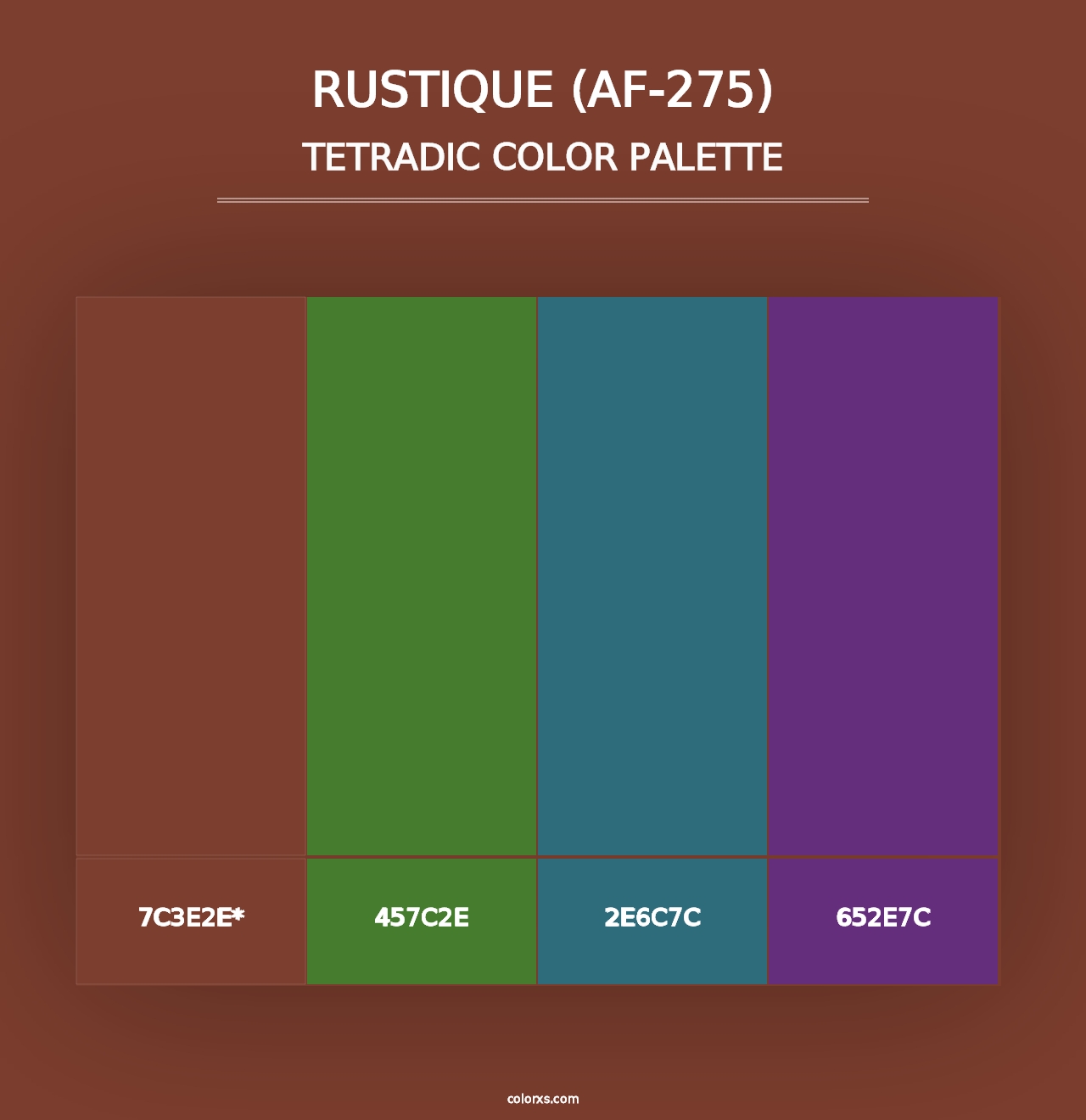 Rustique (AF-275) - Tetradic Color Palette