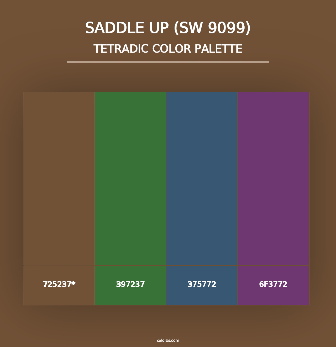 Saddle Up (SW 9099) - Tetradic Color Palette