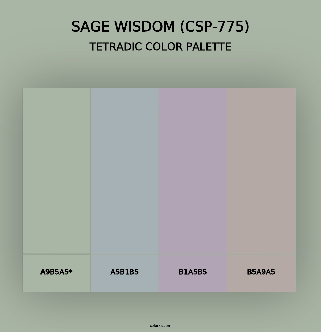 Sage Wisdom (CSP-775) - Tetradic Color Palette