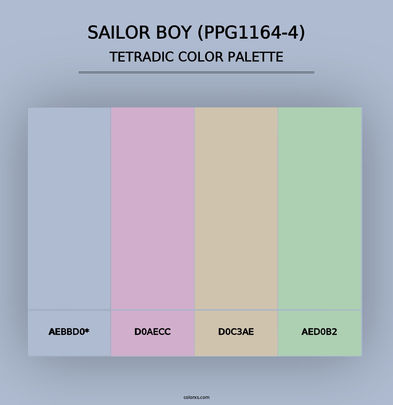 Sailor Boy (PPG1164-4) - Tetradic Color Palette