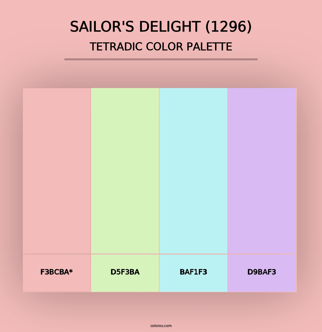 Sailor's Delight (1296) - Tetradic Color Palette