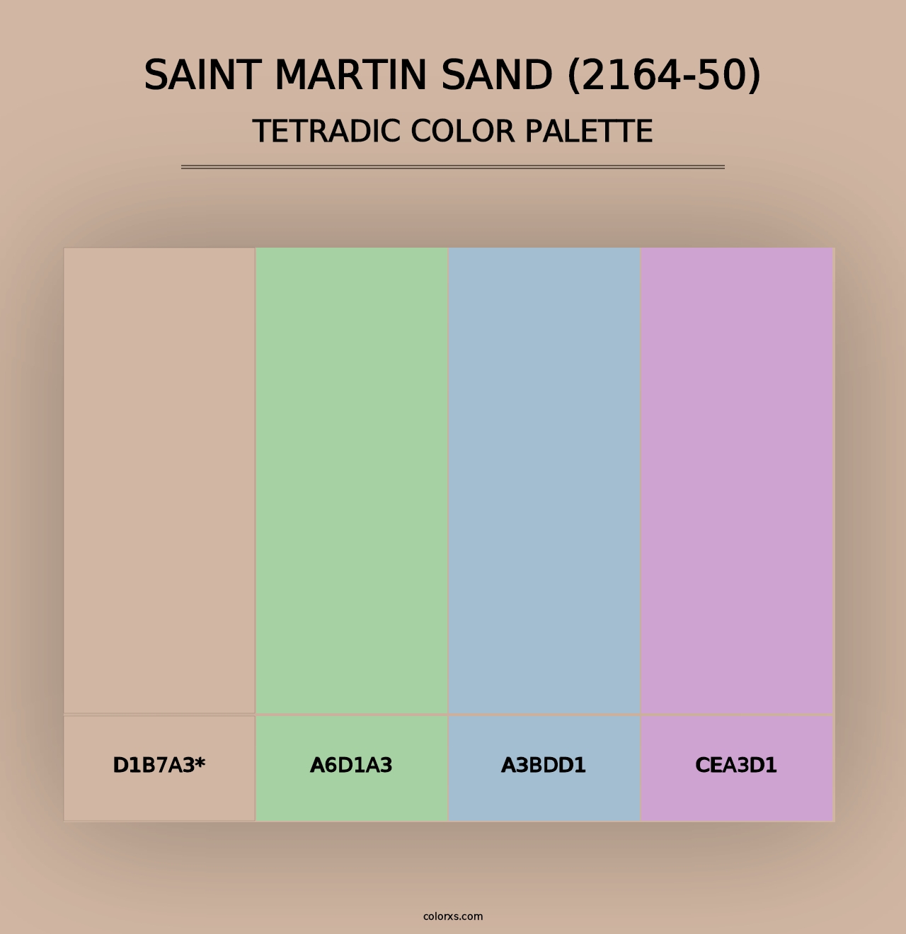 Saint Martin Sand (2164-50) - Tetradic Color Palette