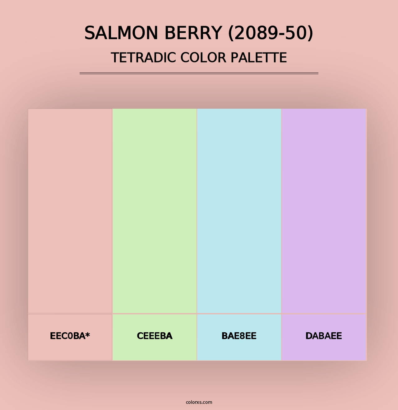 Salmon Berry (2089-50) - Tetradic Color Palette