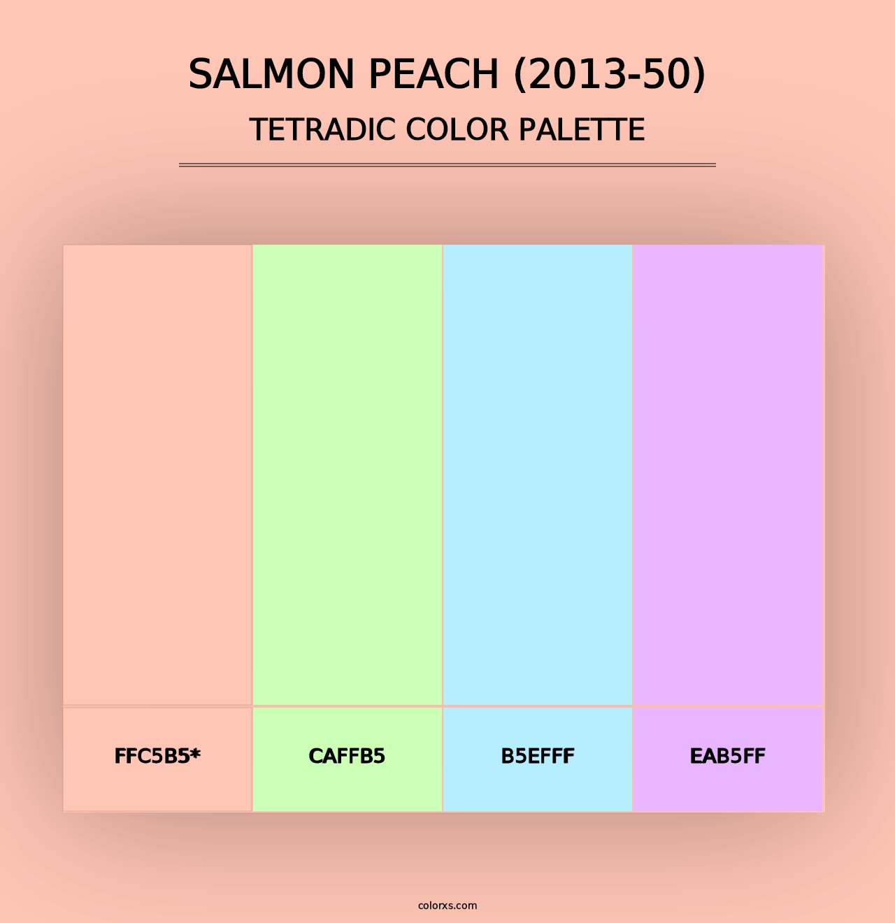 Salmon Peach (2013-50) - Tetradic Color Palette