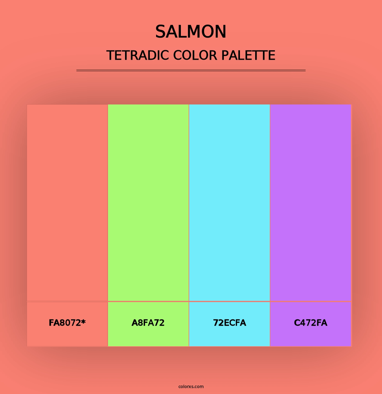 Salmon - Tetradic Color Palette