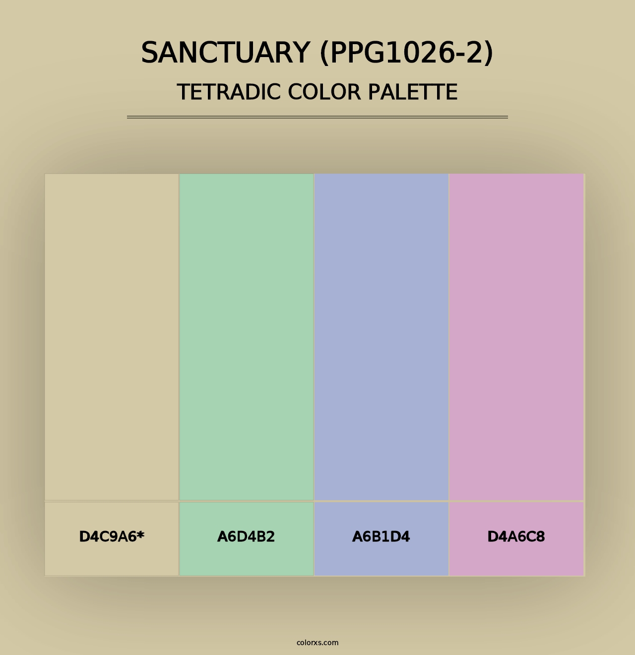 Sanctuary (PPG1026-2) - Tetradic Color Palette