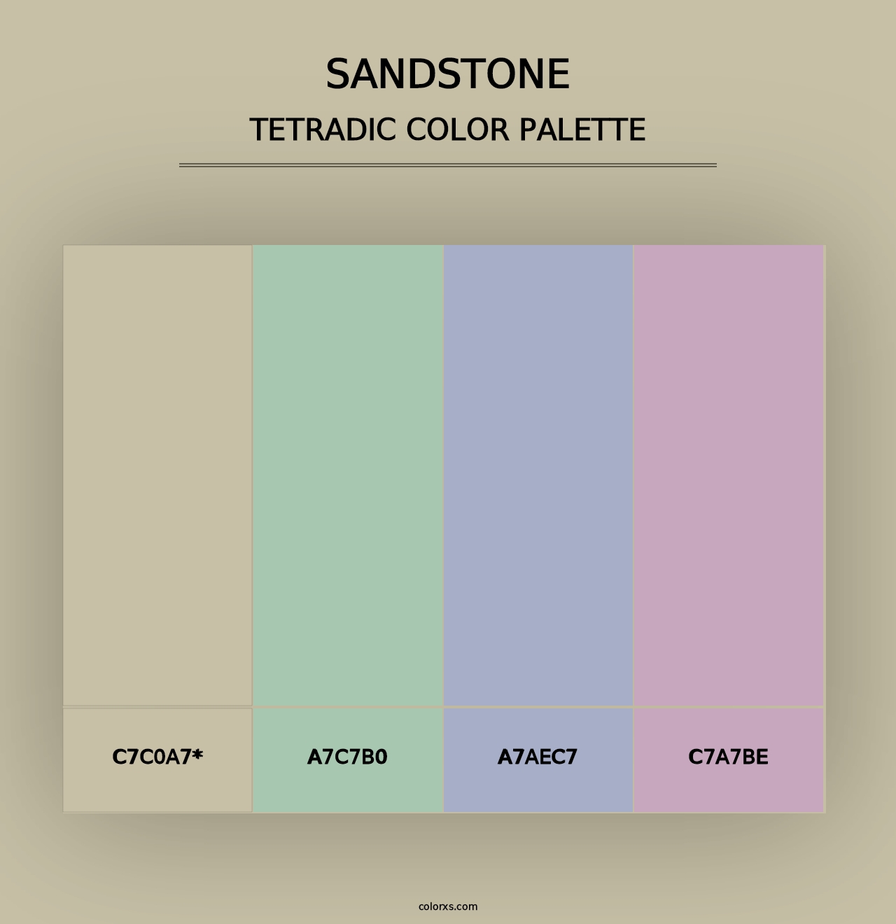 Sandstone - Tetradic Color Palette