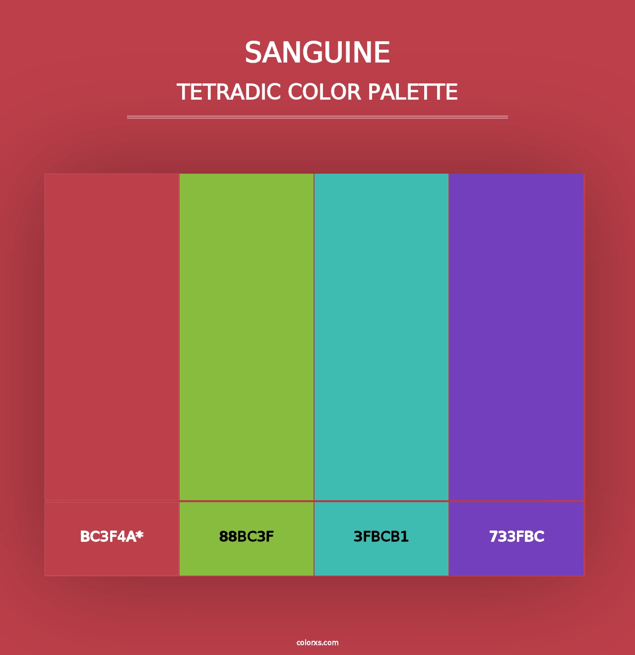 Sanguine - Tetradic Color Palette