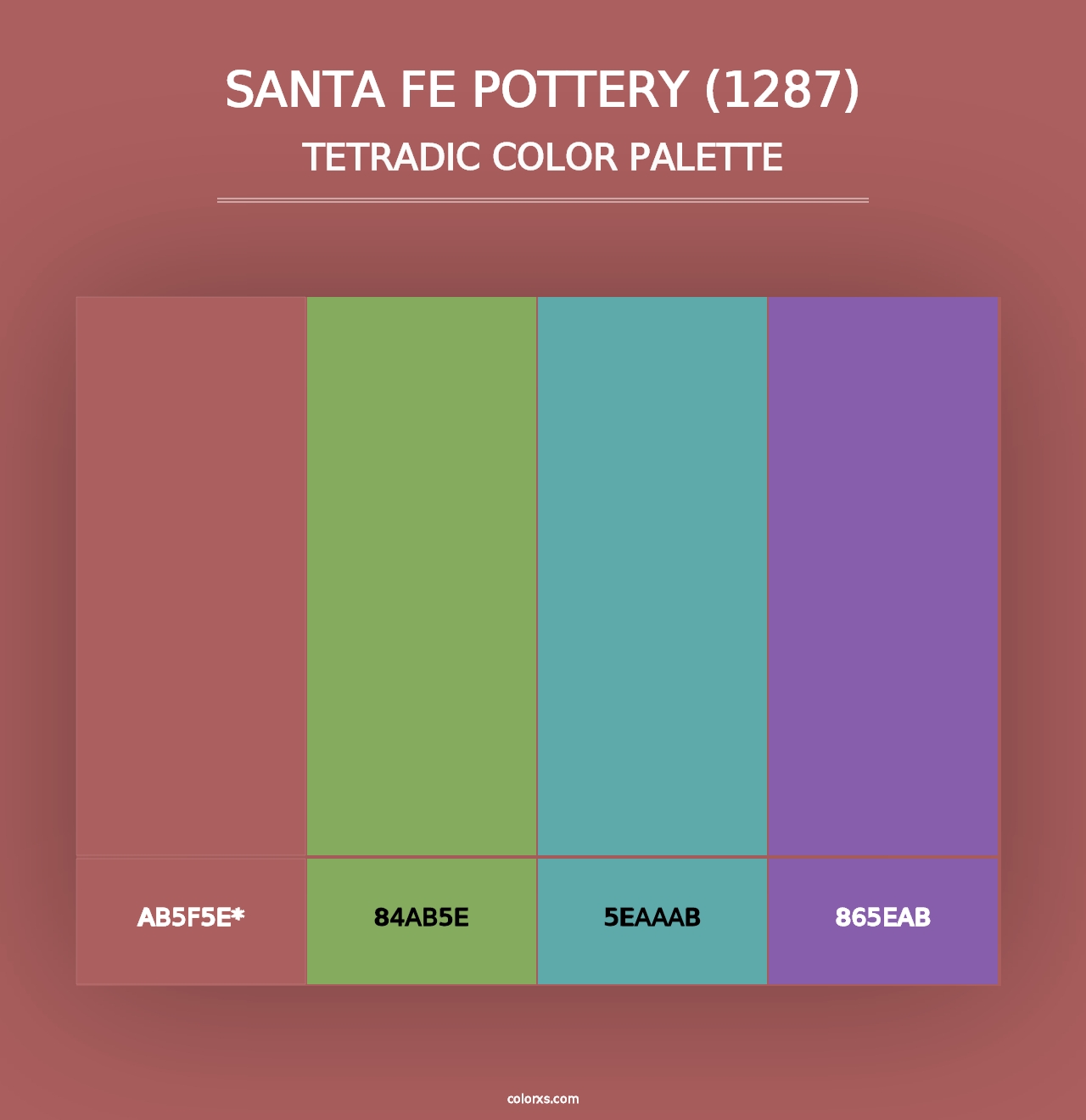 Santa Fe Pottery (1287) - Tetradic Color Palette