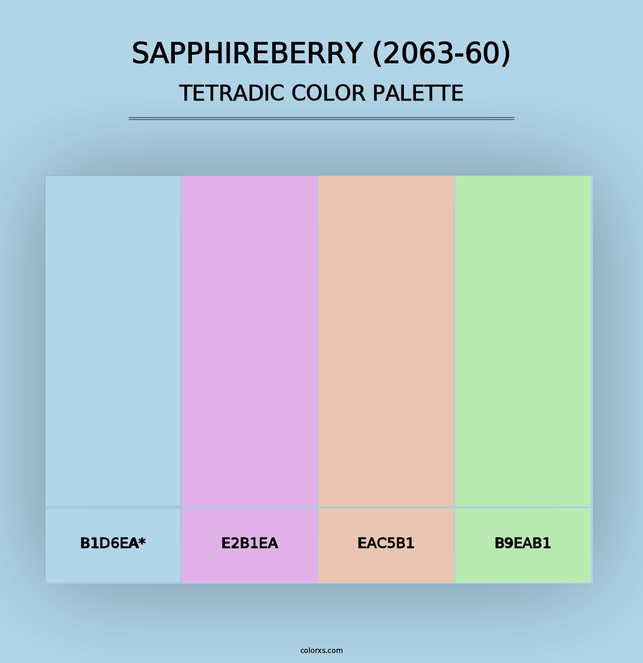 Sapphireberry (2063-60) - Tetradic Color Palette