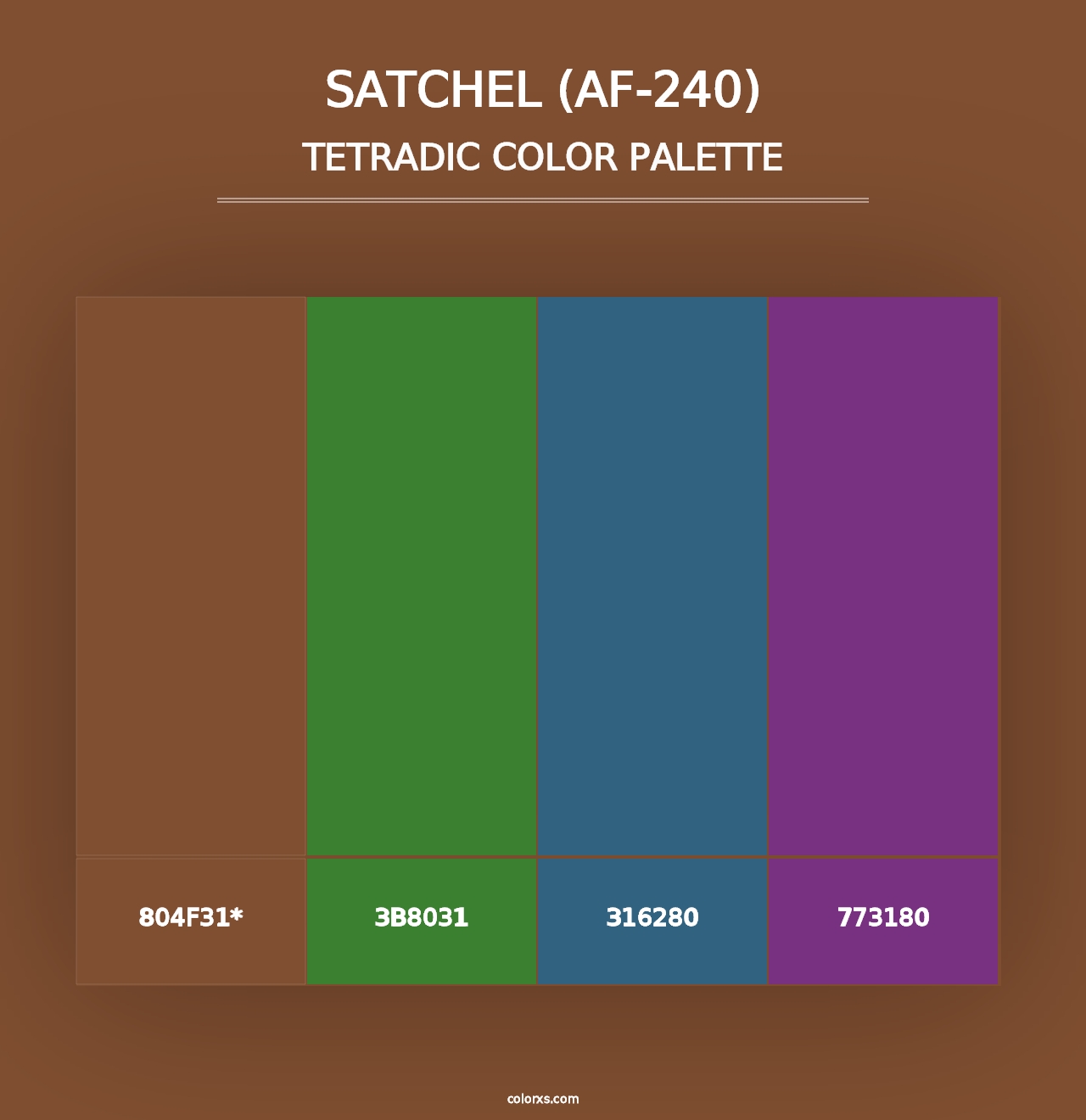 Satchel (AF-240) - Tetradic Color Palette