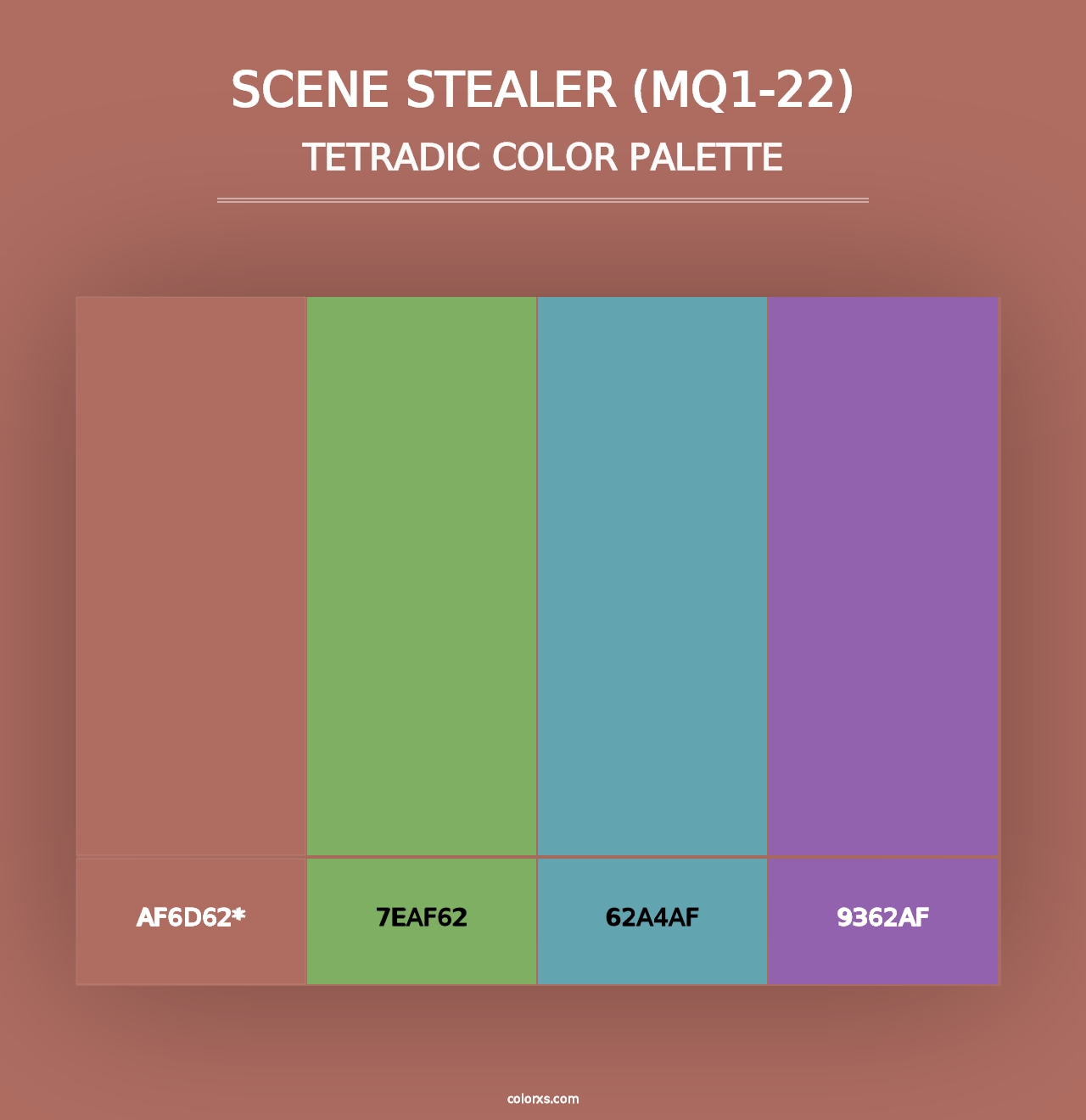 Scene Stealer (MQ1-22) - Tetradic Color Palette