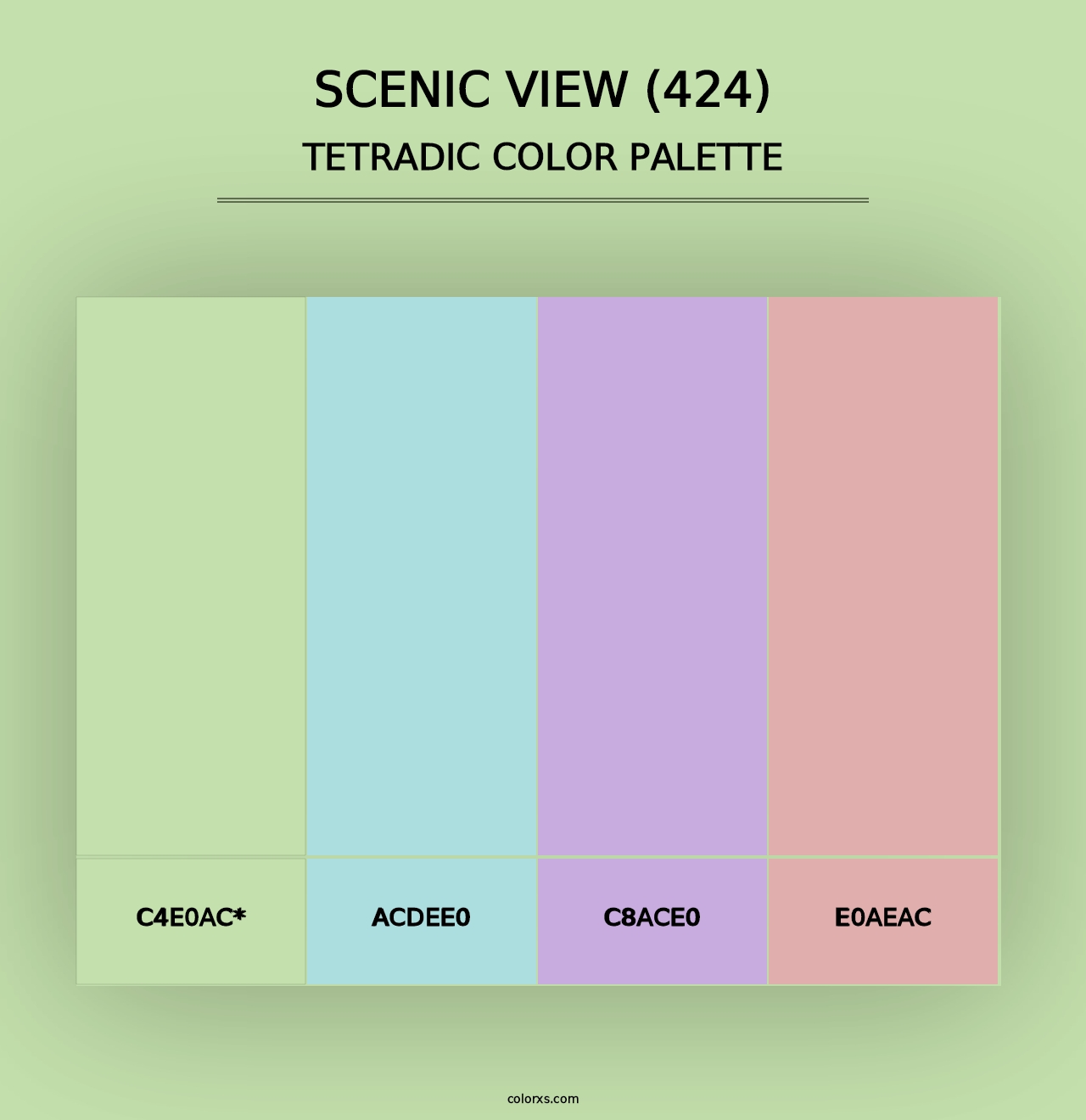 Scenic View (424) - Tetradic Color Palette