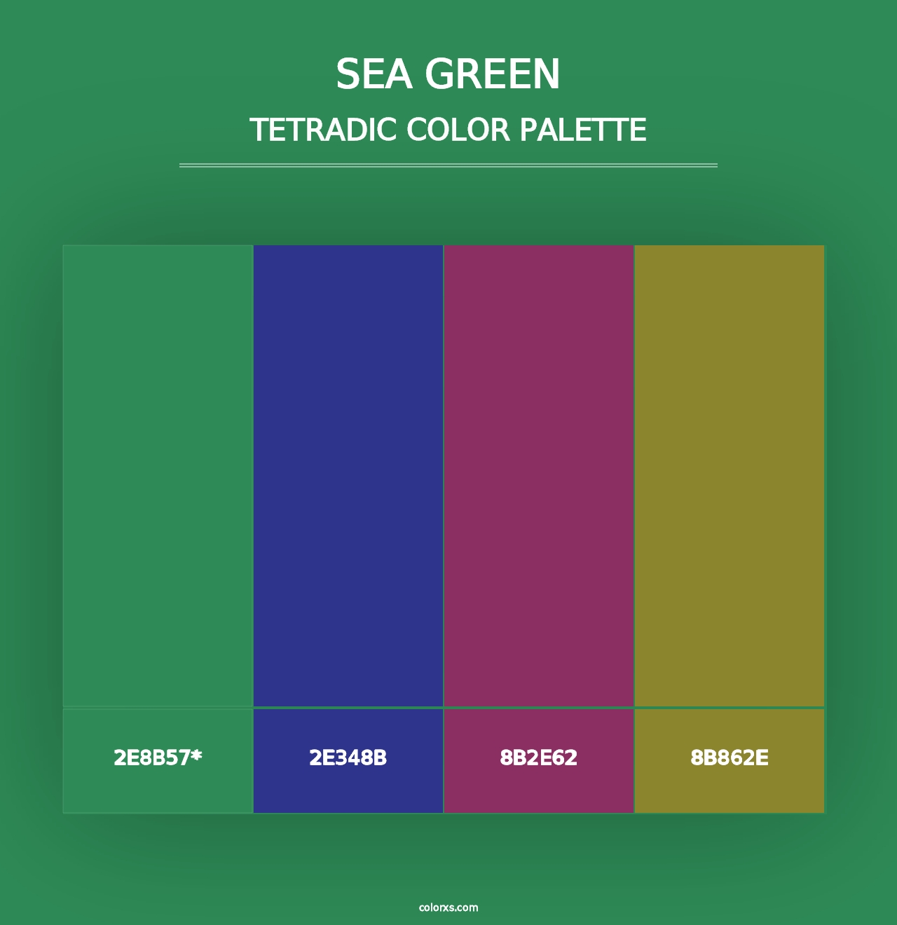 Sea Green - Tetradic Color Palette