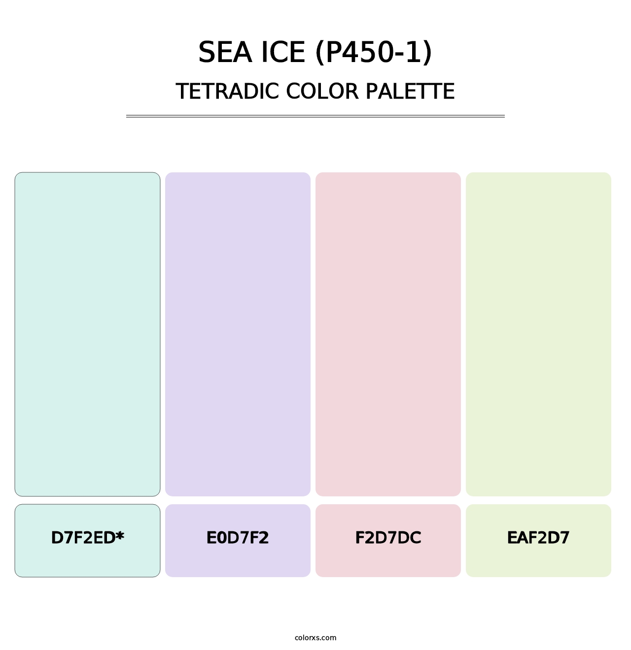 Sea Ice (P450-1) - Tetradic Color Palette