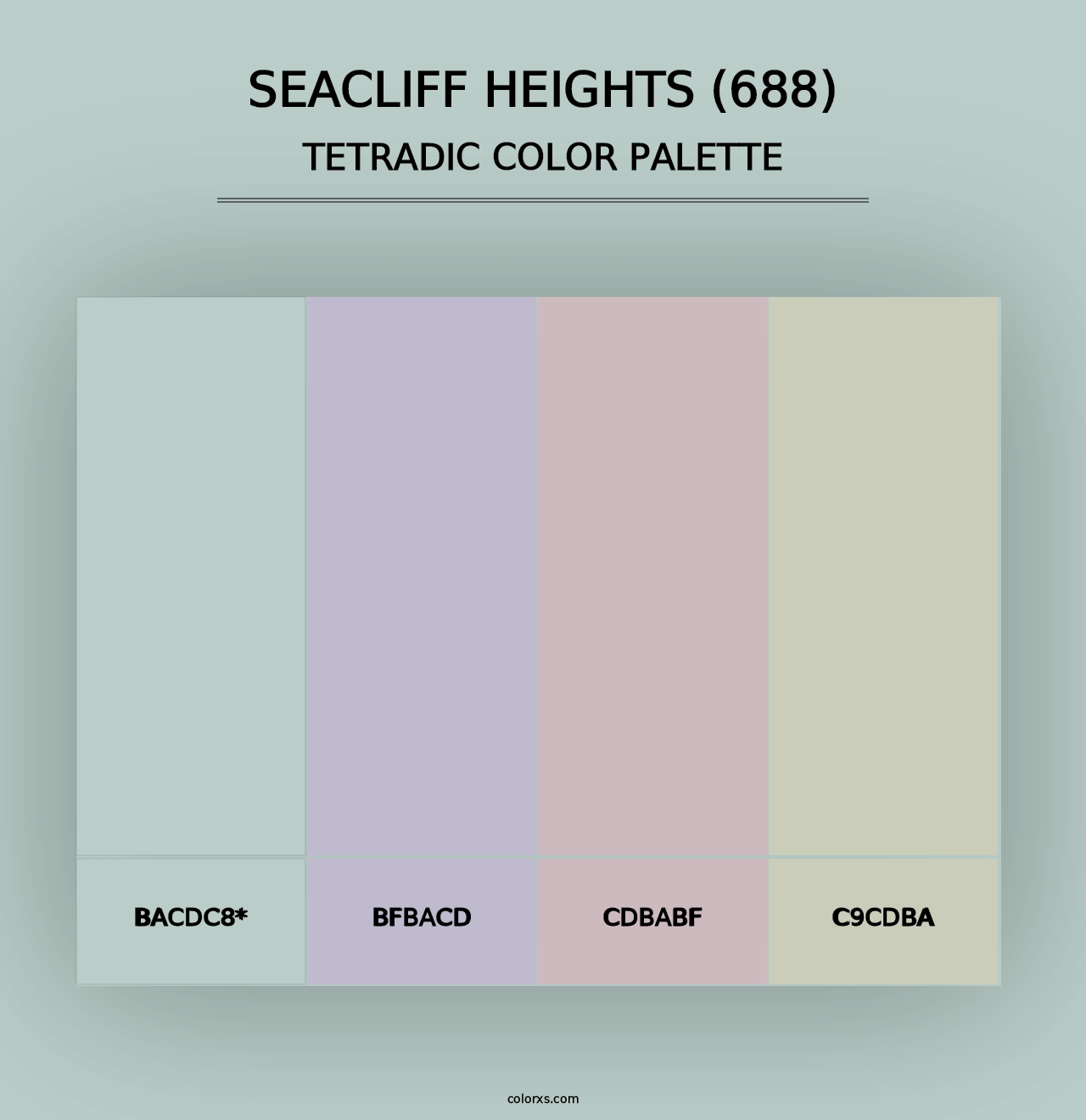 Seacliff Heights (688) - Tetradic Color Palette