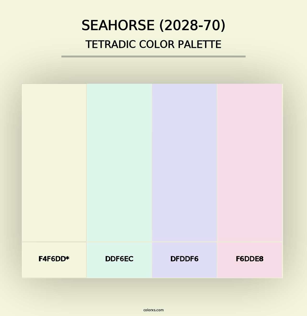 Seahorse (2028-70) - Tetradic Color Palette