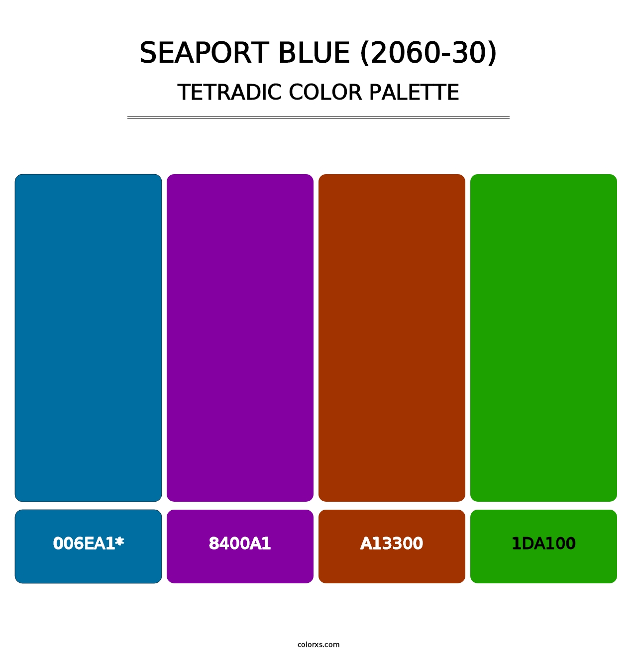 Seaport Blue (2060-30) - Tetradic Color Palette