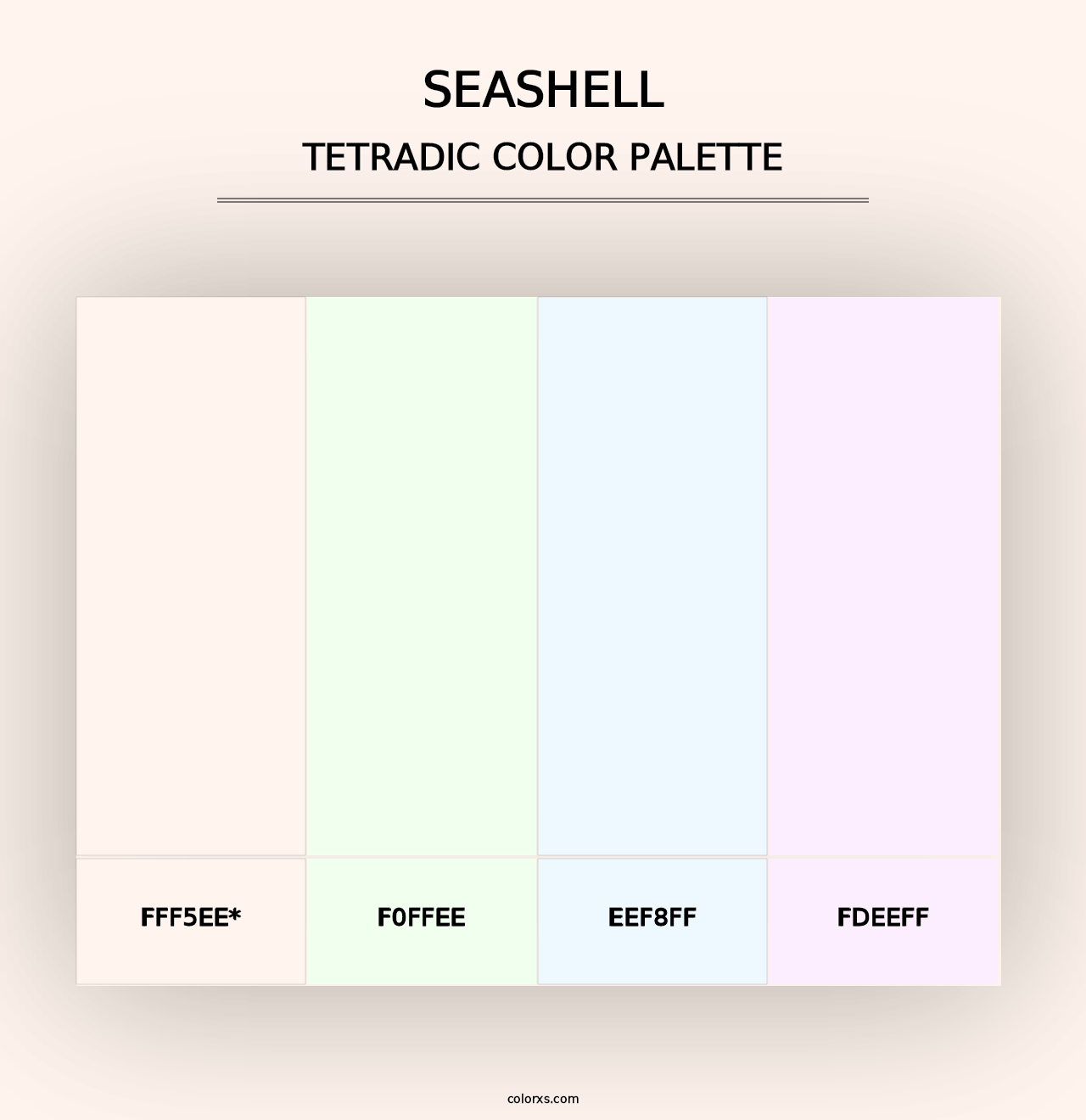 Seashell - Tetradic Color Palette