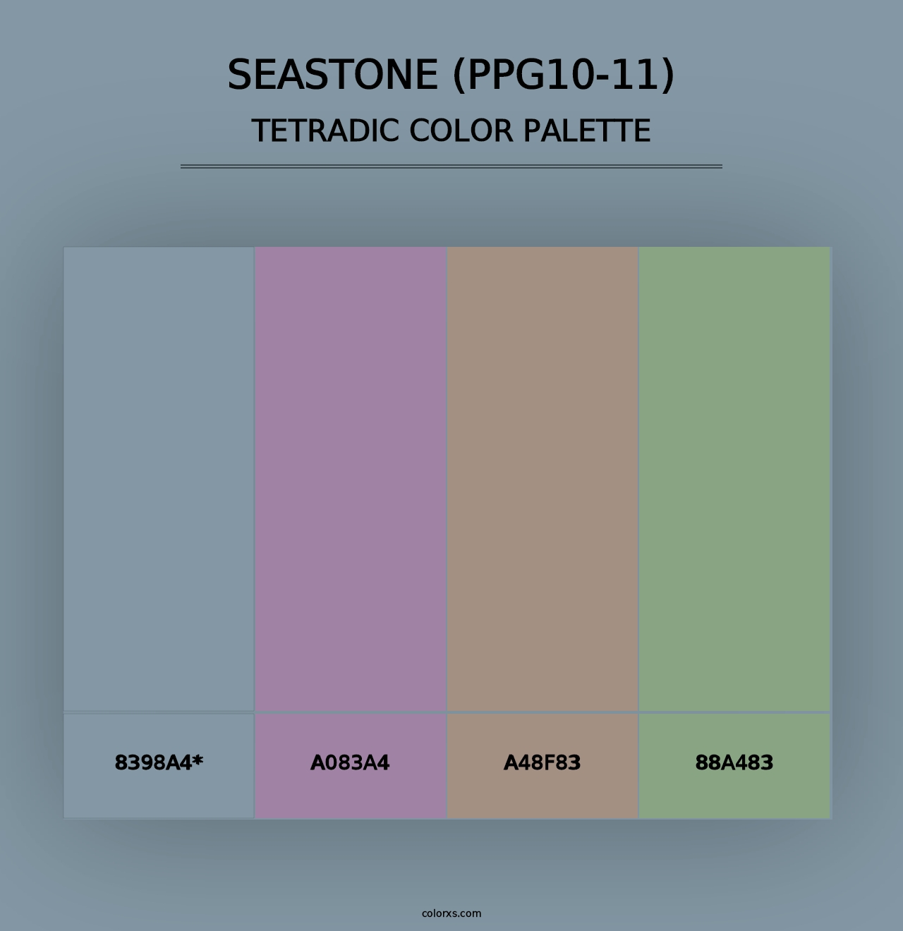 Seastone (PPG10-11) - Tetradic Color Palette