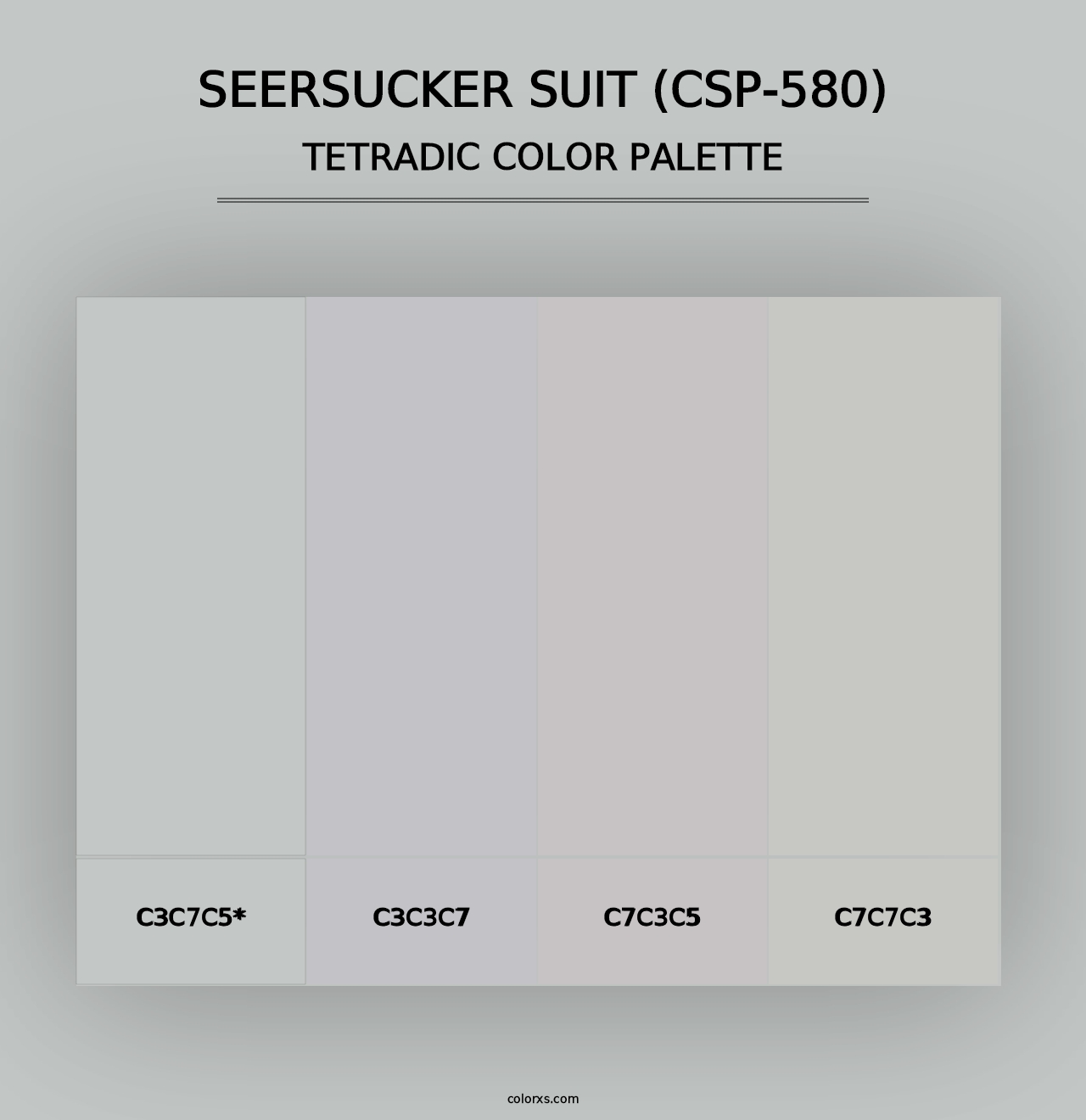 Seersucker Suit (CSP-580) - Tetradic Color Palette