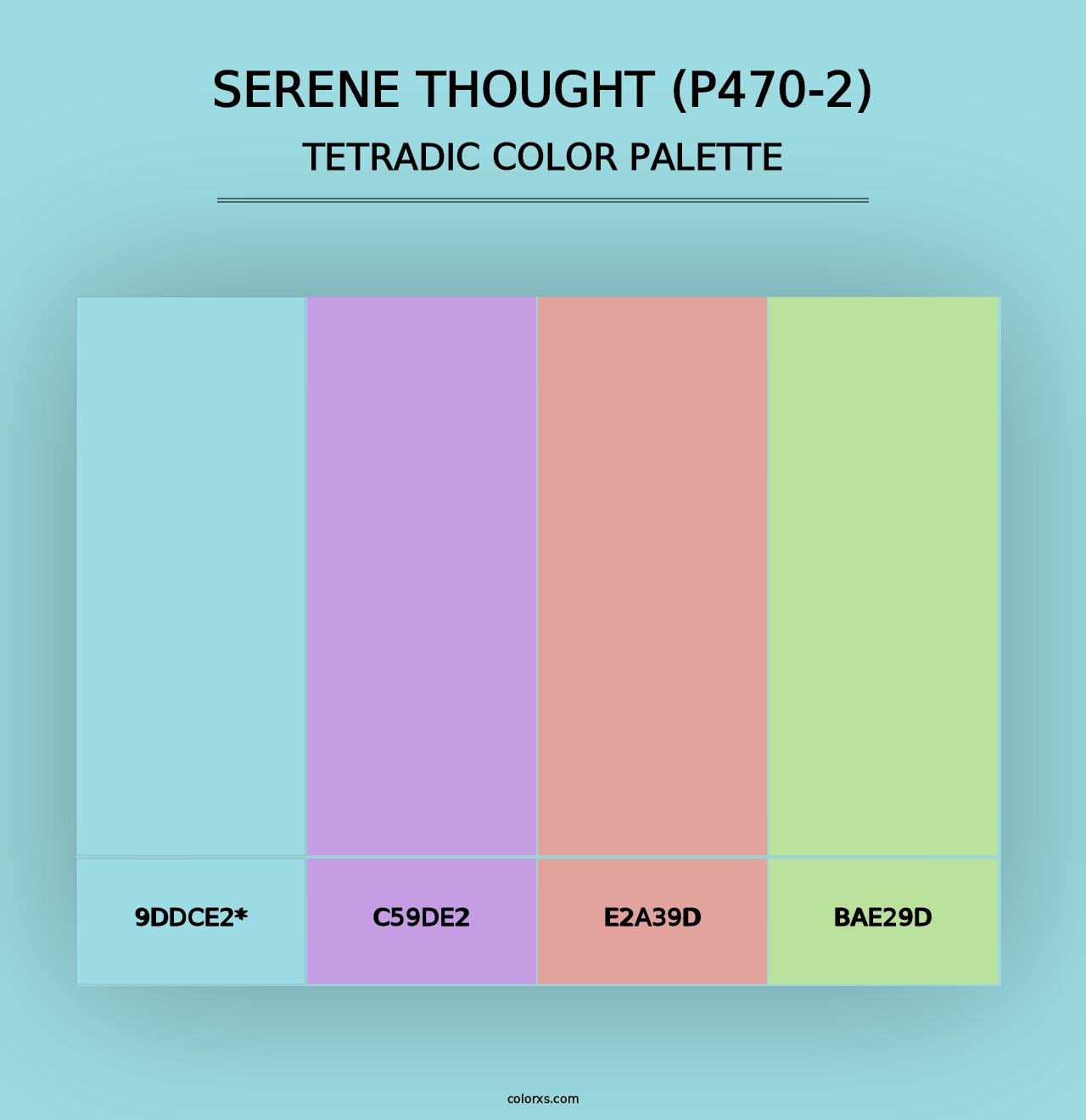 Serene Thought (P470-2) - Tetradic Color Palette