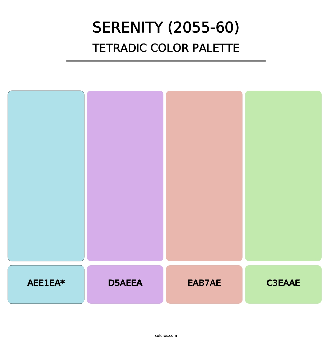 Serenity (2055-60) - Tetradic Color Palette
