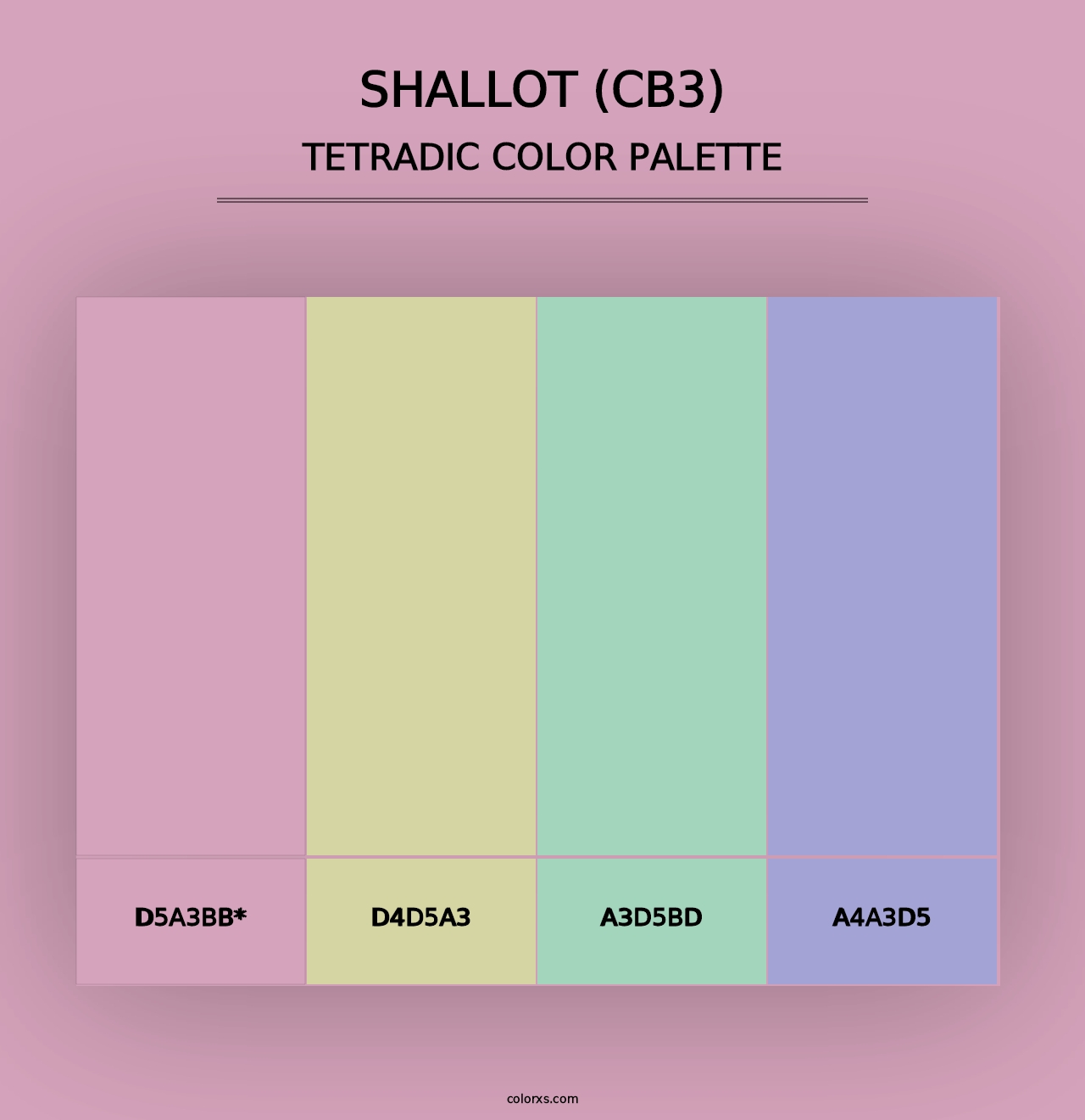 Shallot (CB3) - Tetradic Color Palette