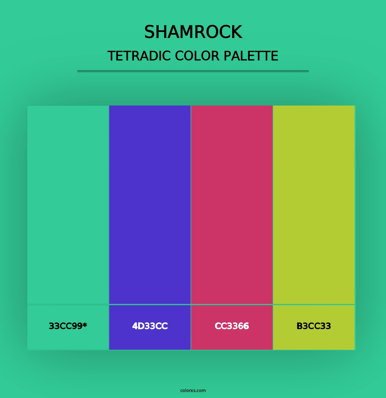 Shamrock - Tetradic Color Palette