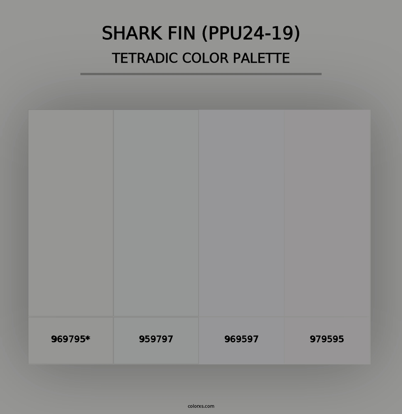 Shark Fin (PPU24-19) - Tetradic Color Palette