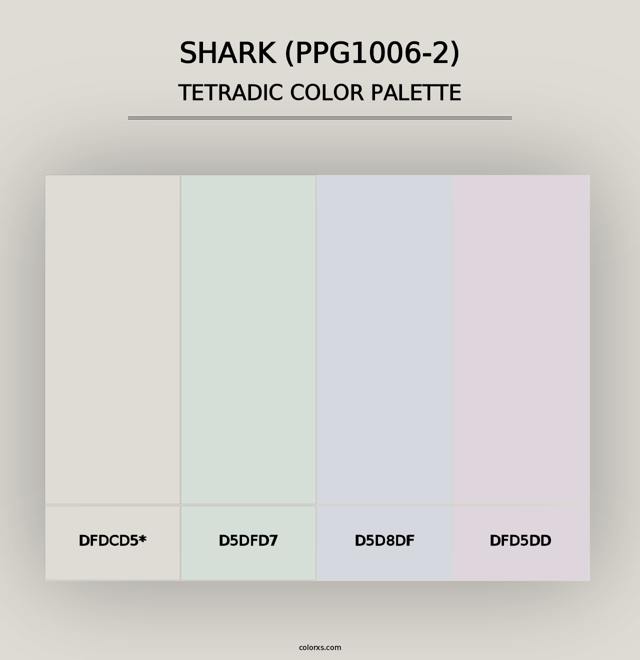 Shark (PPG1006-2) - Tetradic Color Palette