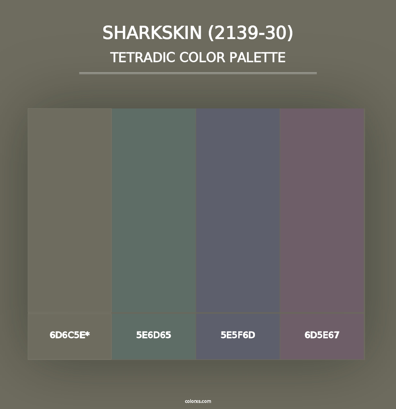 Sharkskin (2139-30) - Tetradic Color Palette