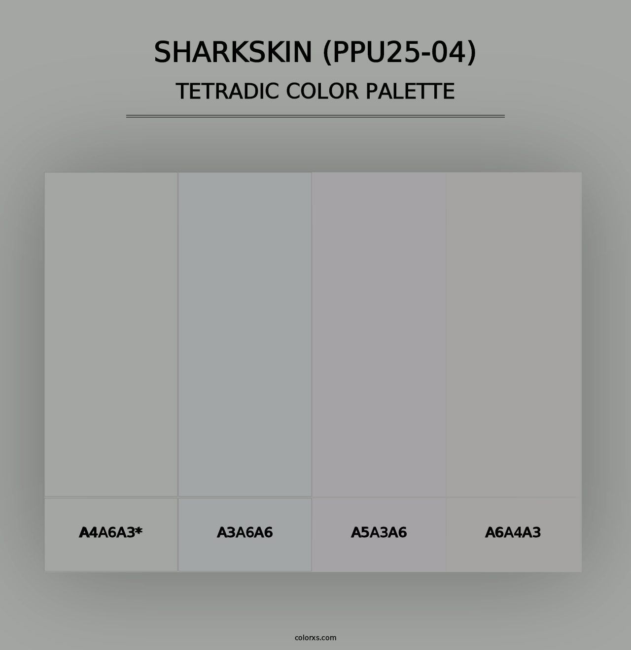 Sharkskin (PPU25-04) - Tetradic Color Palette