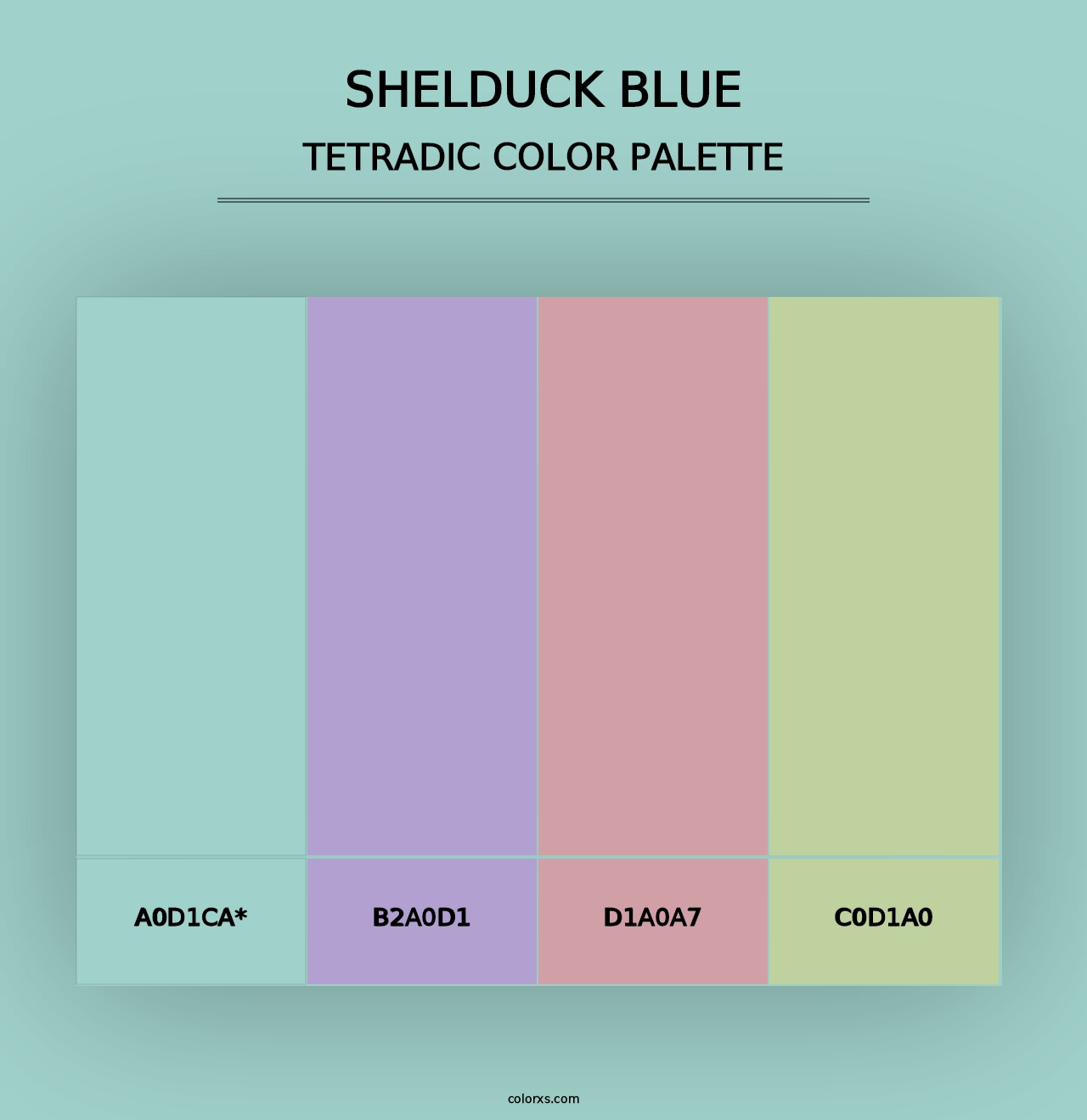 Shelduck Blue - Tetradic Color Palette