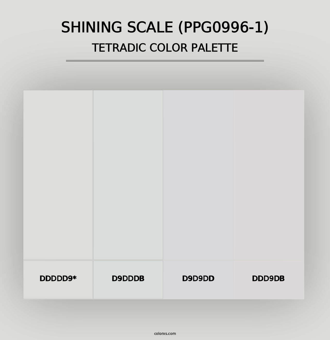 Shining Scale (PPG0996-1) - Tetradic Color Palette