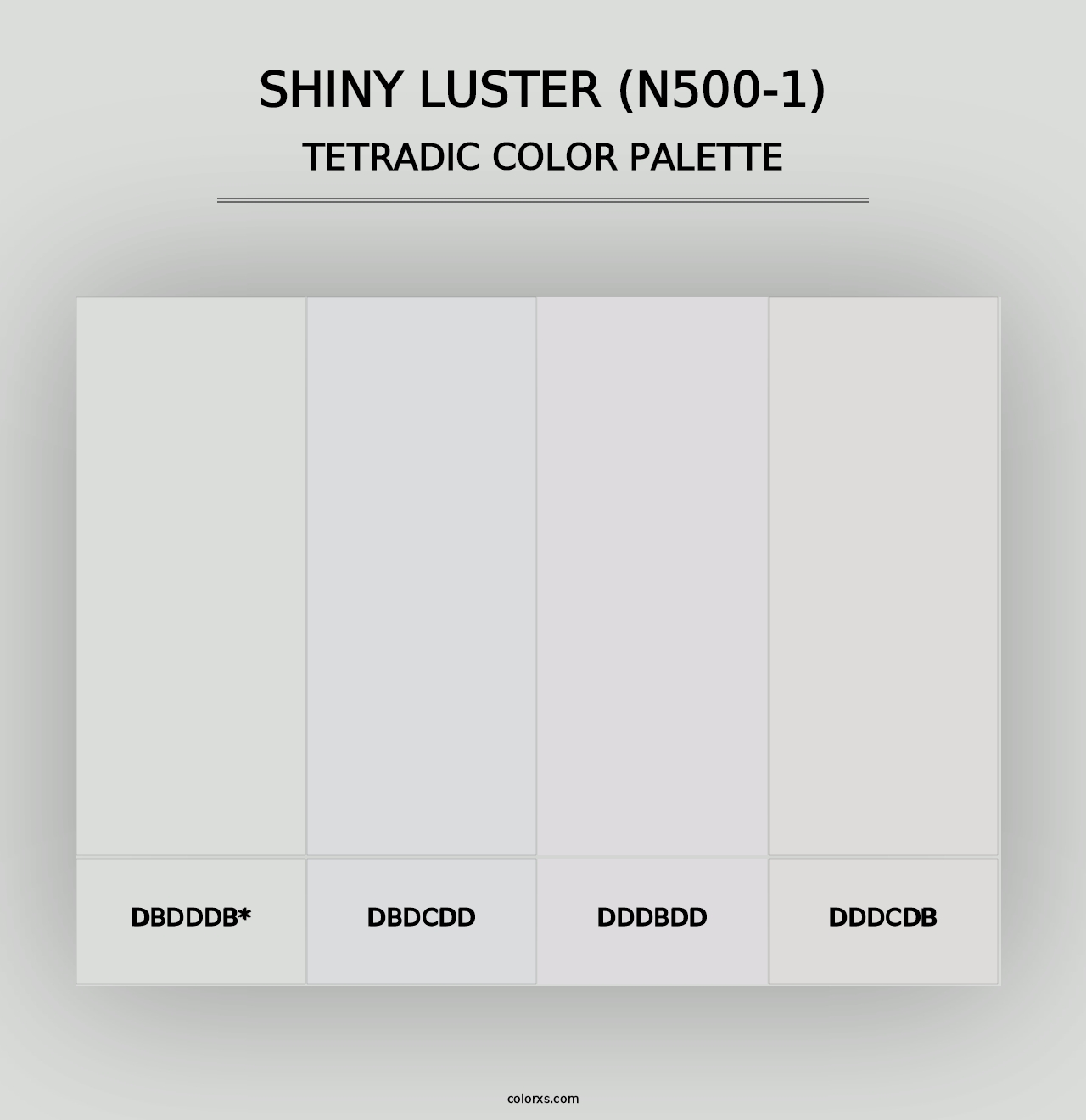 Shiny Luster (N500-1) - Tetradic Color Palette