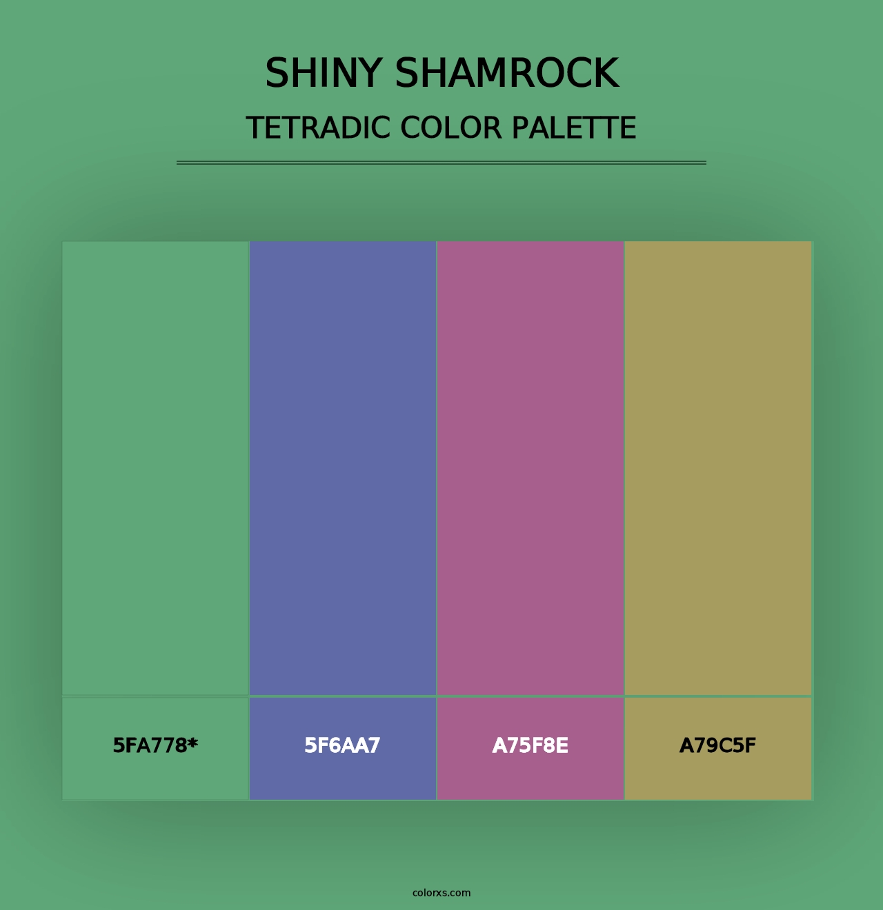 Shiny Shamrock - Tetradic Color Palette