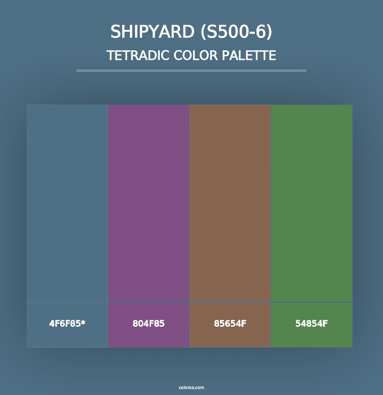 Shipyard (S500-6) - Tetradic Color Palette