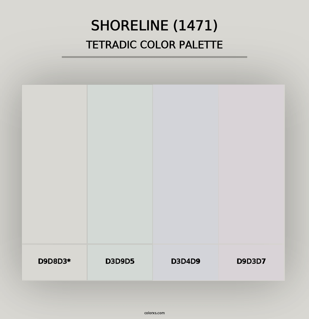 Shoreline (1471) - Tetradic Color Palette