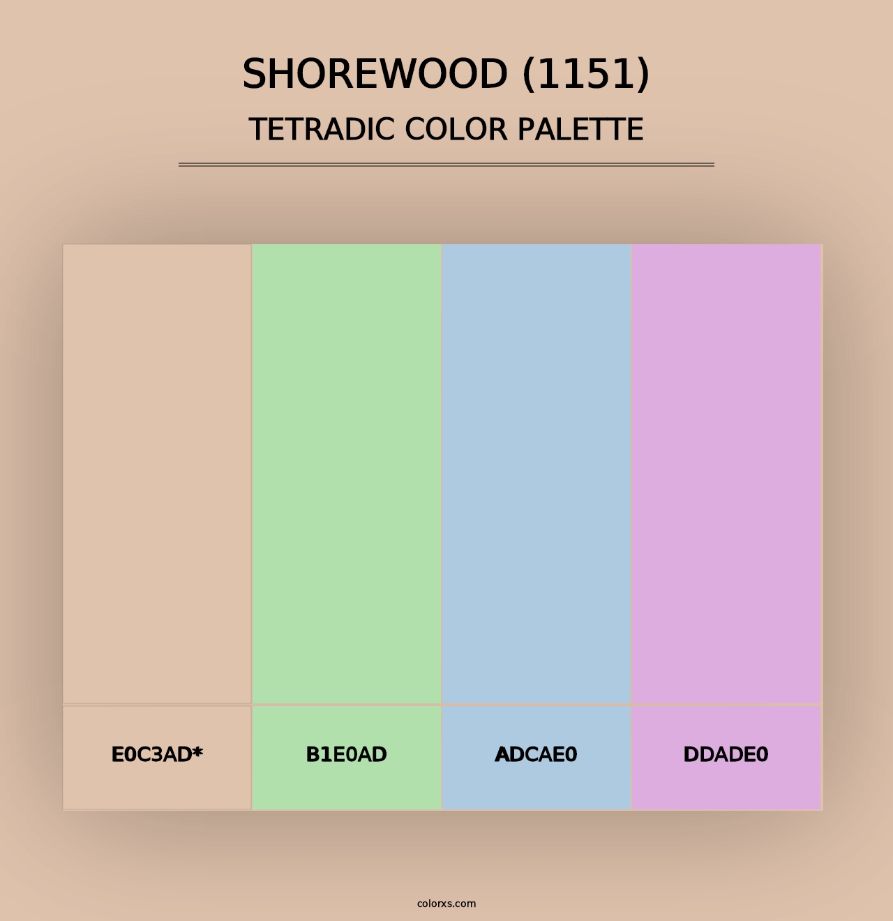 Shorewood (1151) - Tetradic Color Palette