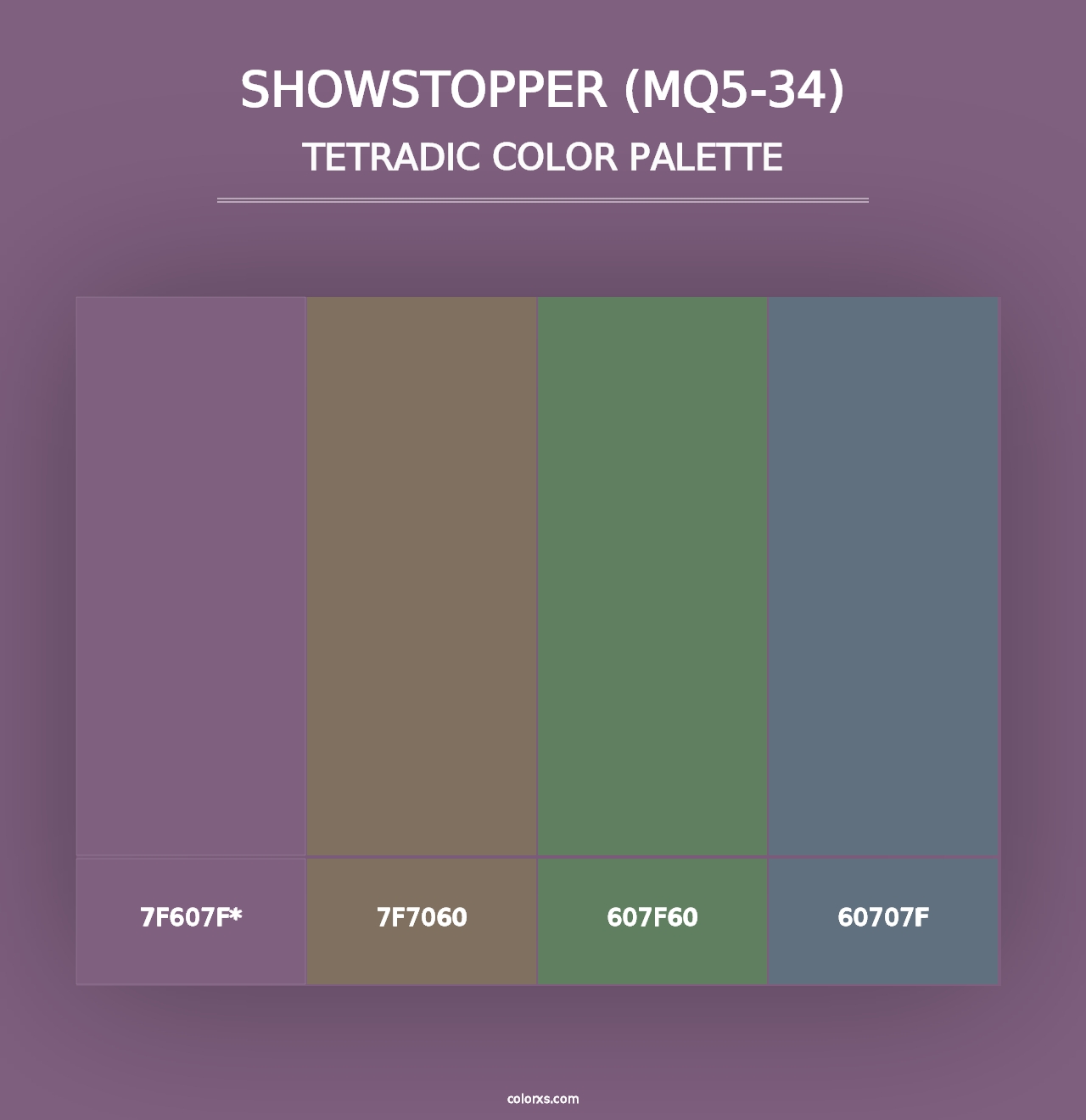 Showstopper (MQ5-34) - Tetradic Color Palette