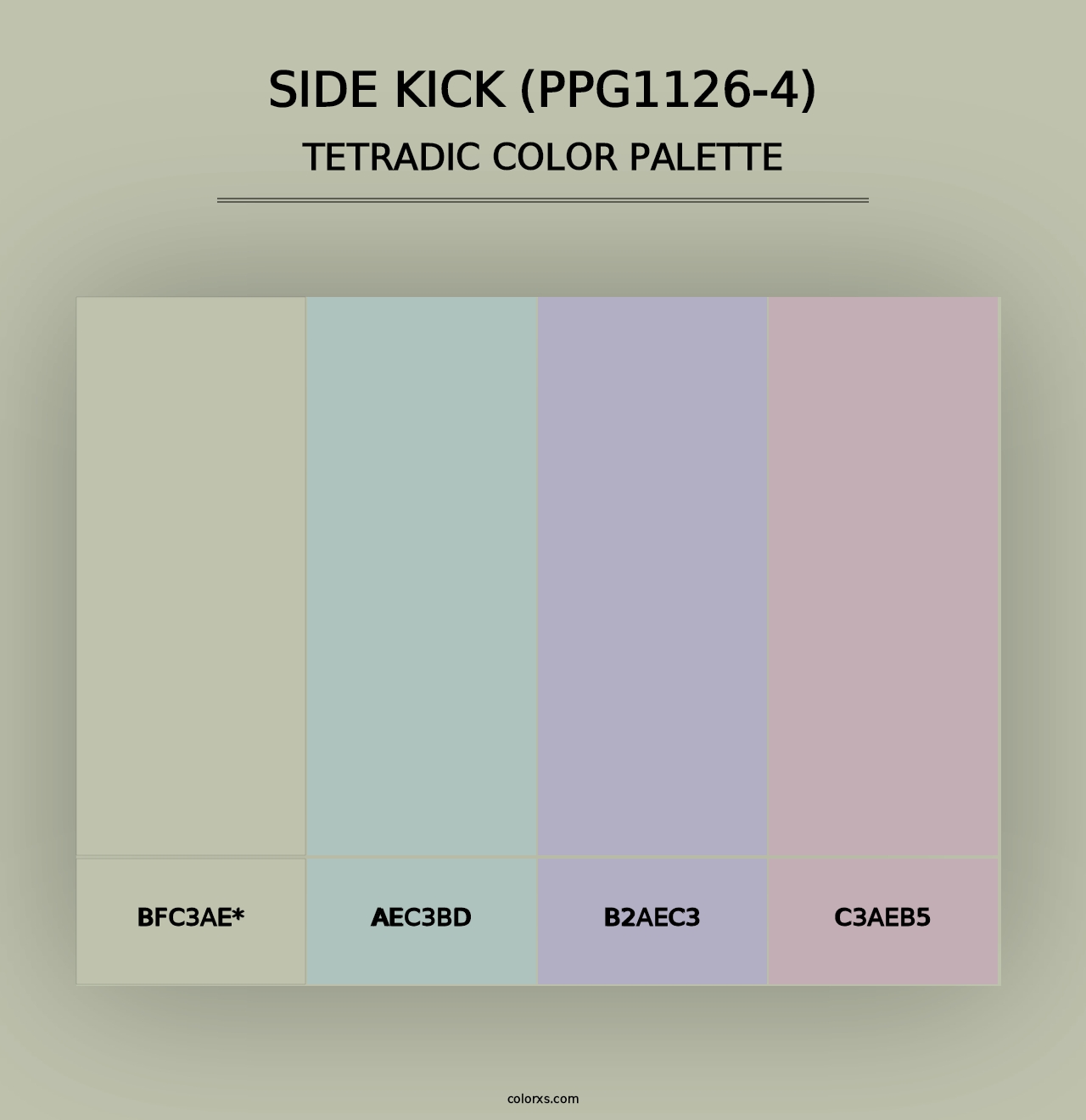 Side Kick (PPG1126-4) - Tetradic Color Palette