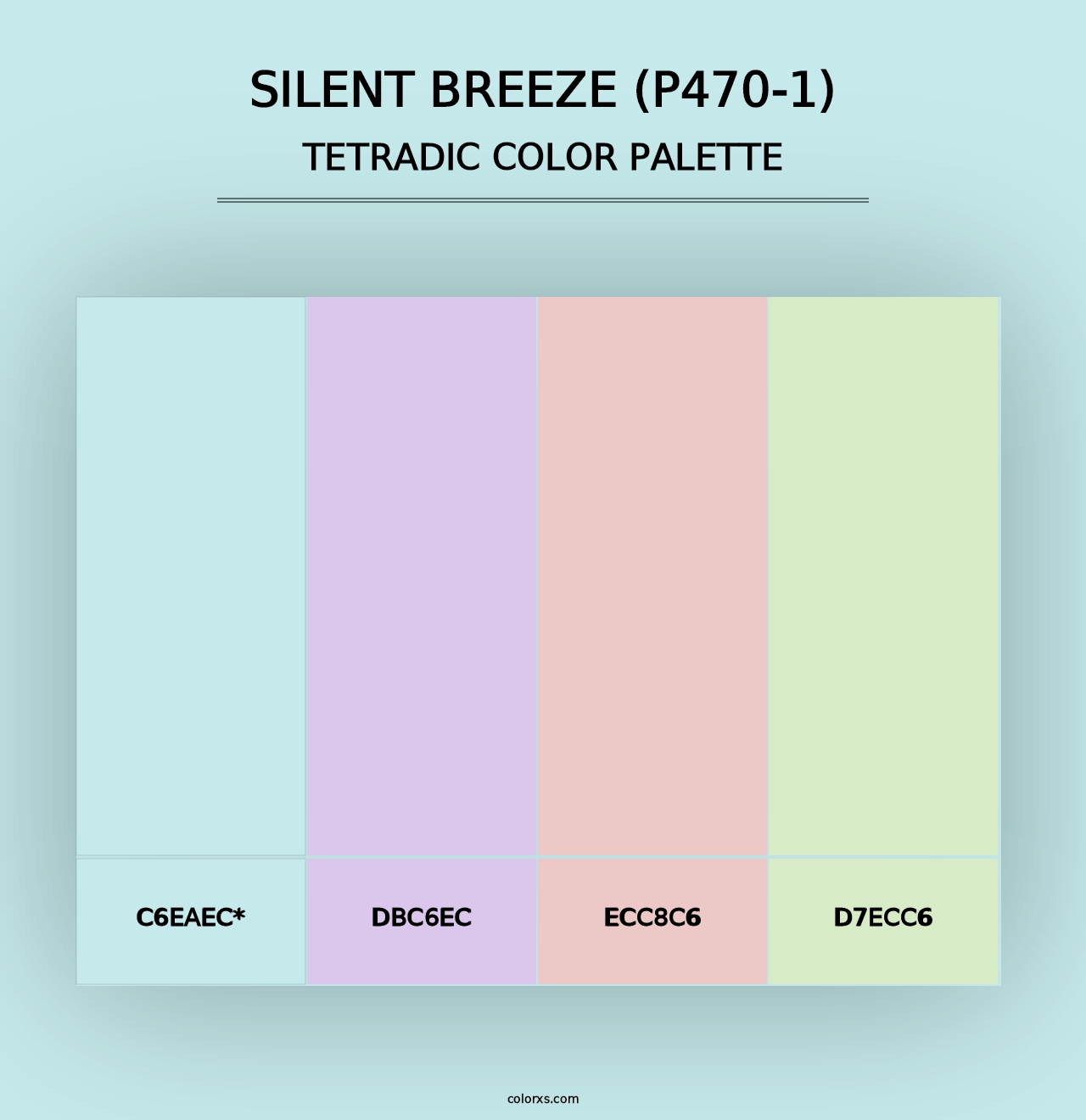 Silent Breeze (P470-1) - Tetradic Color Palette