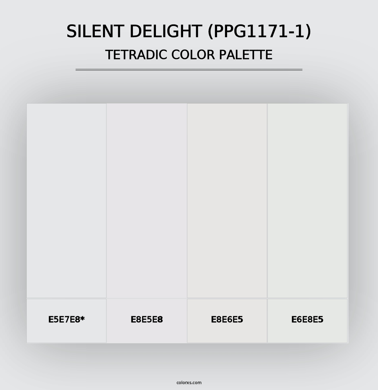 Silent Delight (PPG1171-1) - Tetradic Color Palette