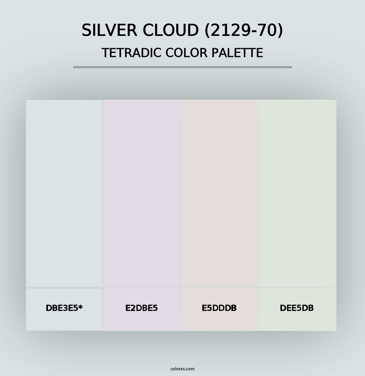 Silver Cloud (2129-70) - Tetradic Color Palette